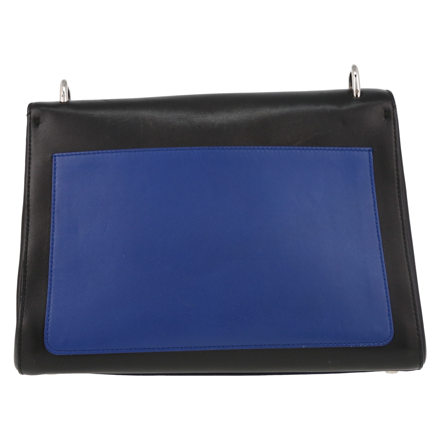 Sac à main Dior  Be Dior en cuir noir et bleu - Detail D7