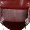 Hermès  Kelly 20 cm handbag  in burgundy box leather - Detail D3 thumbnail