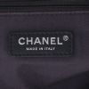 Chanel  Deauville shopping bag  in navy blue and silver tweed  and navy blue leather - Detail D9 thumbnail