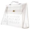 Bolso de mano Hermès  Kelly Plastic en vinilo transparente - Detail D3 thumbnail