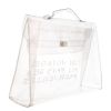 Bolso de mano Hermès  Kelly Plastic en vinilo transparente - Detail D6 thumbnail