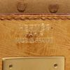 Bolso de mano Hermès  Kelly 32 cm en avestruz color oro - Detail D9 thumbnail