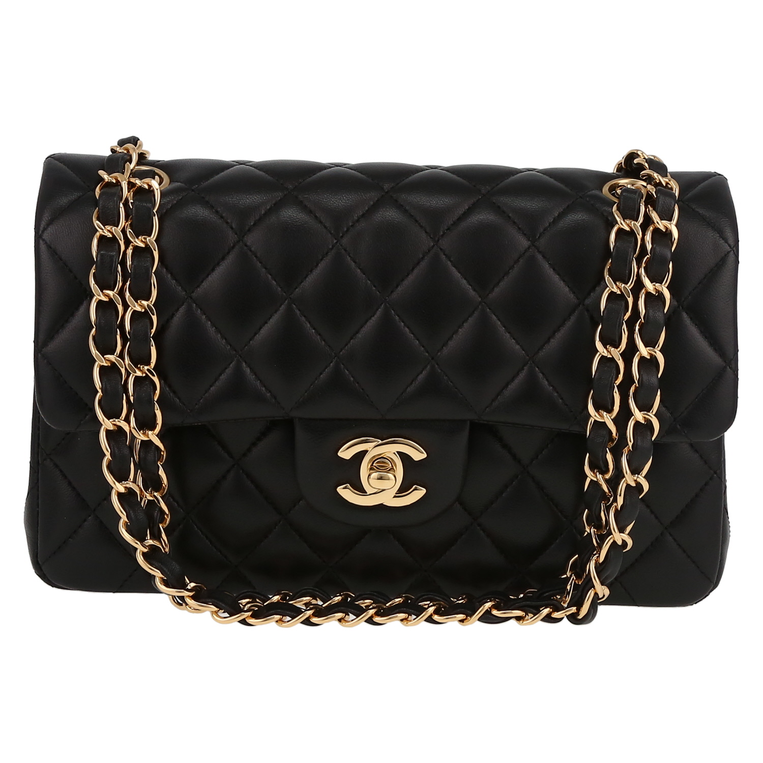 Bolso de mano Chanel  Timeless Petit en cuero acolchado negro - Detail D2