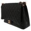 Sac bandoulière Chanel  Timeless Maxi Jumbo en cuir grainé matelassé noir - Detail D3 thumbnail