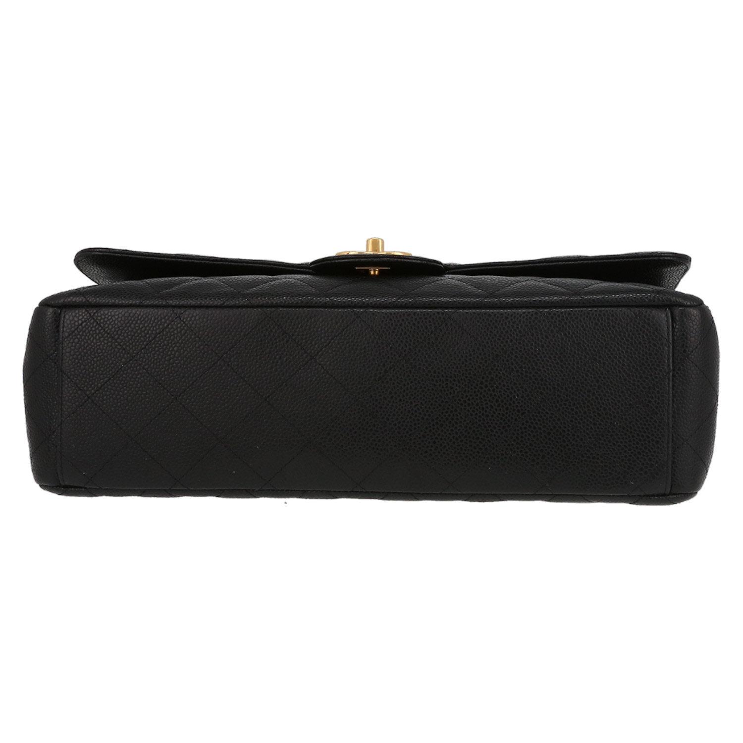 Borsa a tracolla Chanel  Timeless Maxi Jumbo in pelle martellata e trapuntata nera - Detail D4