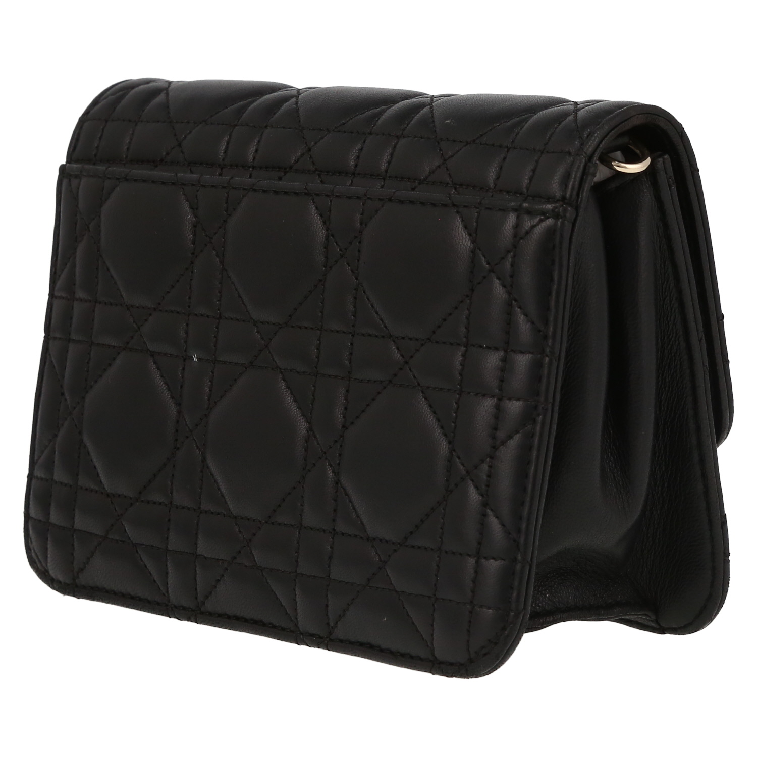Bolso bandolera Dior  Miss Dior Promenade en cuero cannage negro - Detail D5