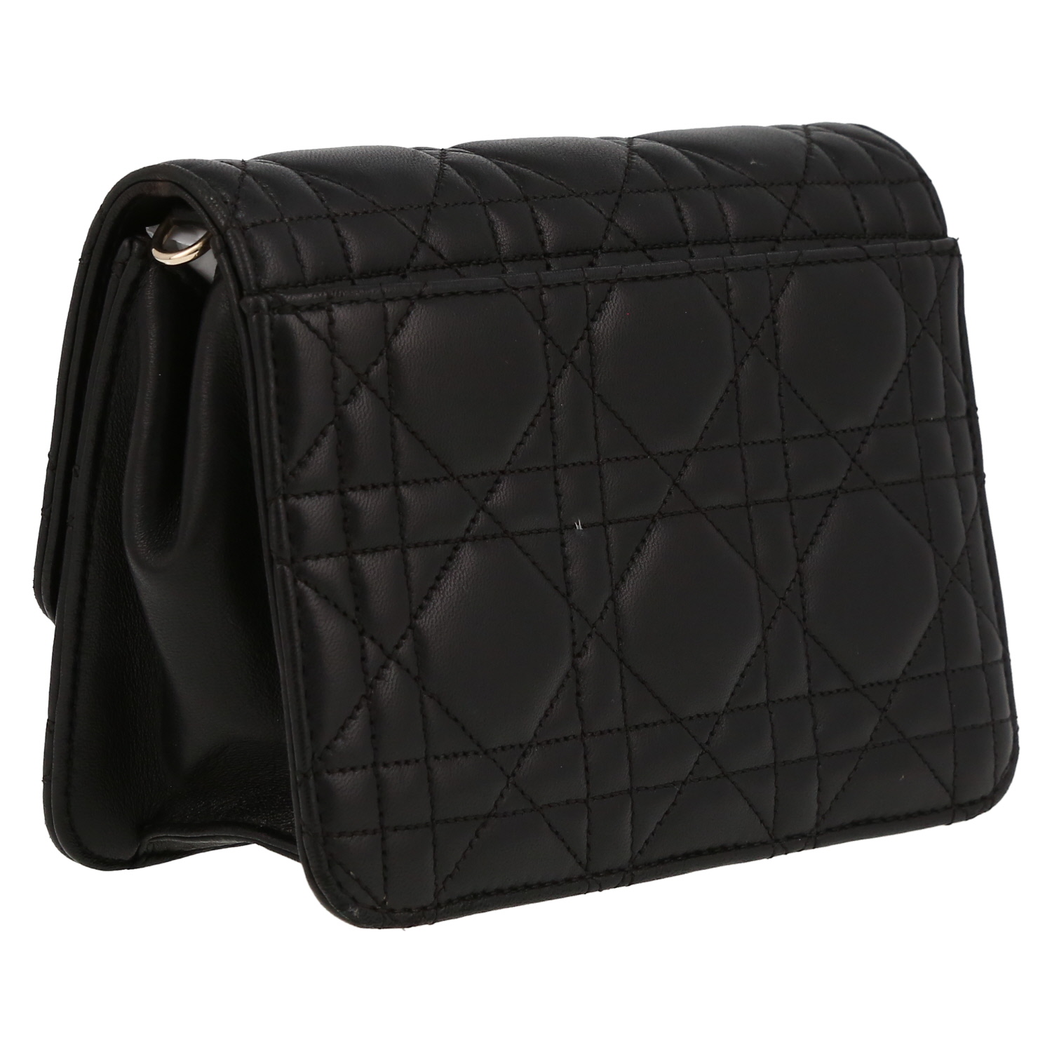 Bolso bandolera Dior  Miss Dior Promenade en cuero cannage negro - Detail D6