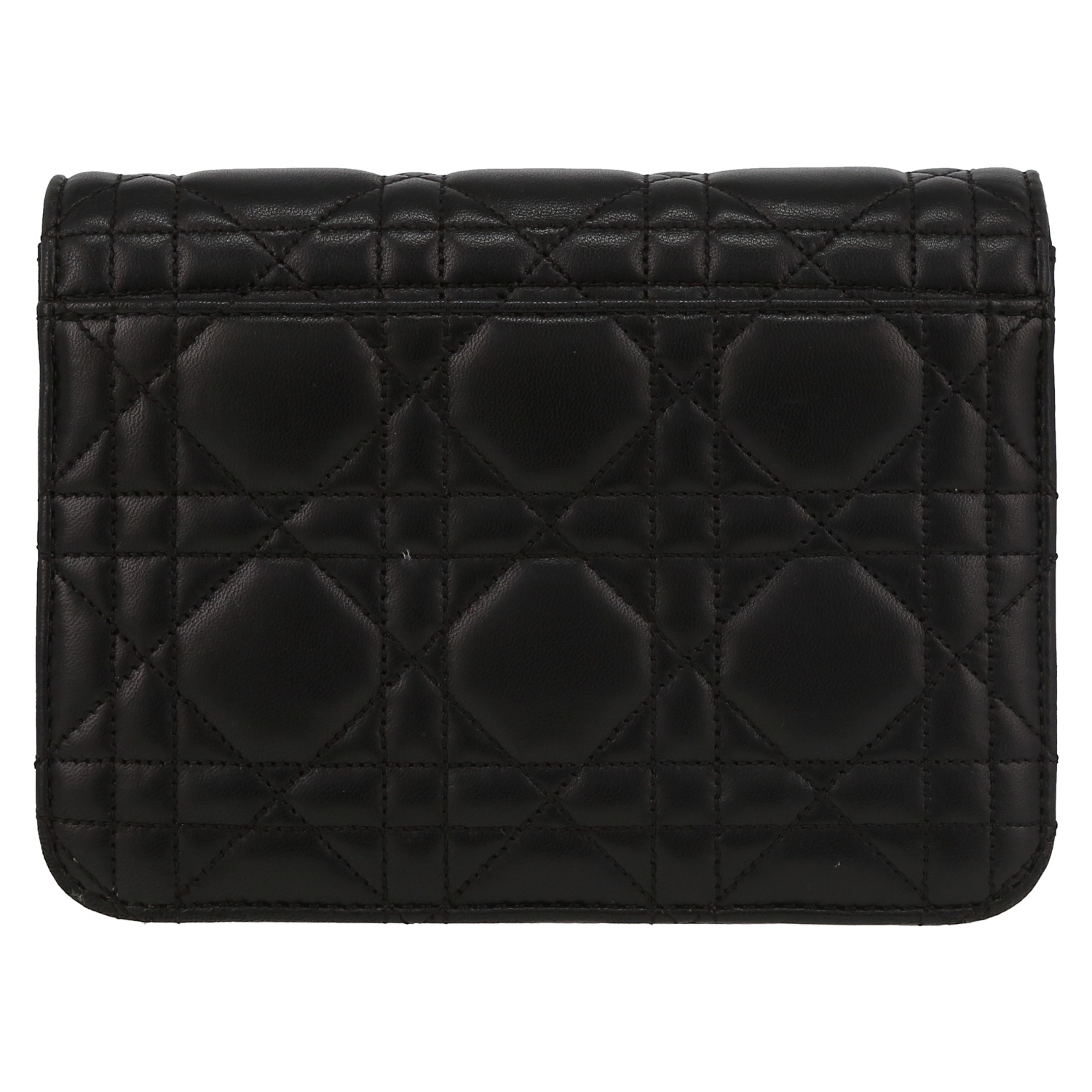 Bolso bandolera Dior  Miss Dior Promenade en cuero cannage negro - Detail D7