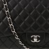 Chanel  Timeless Maxi Jumbo shoulder bag  in black quilted leather - Detail D1 thumbnail