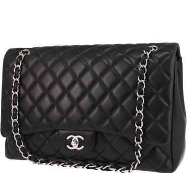 Sac bandoulière Chanel  Timeless Maxi Jumbo en cuir matelassé noir