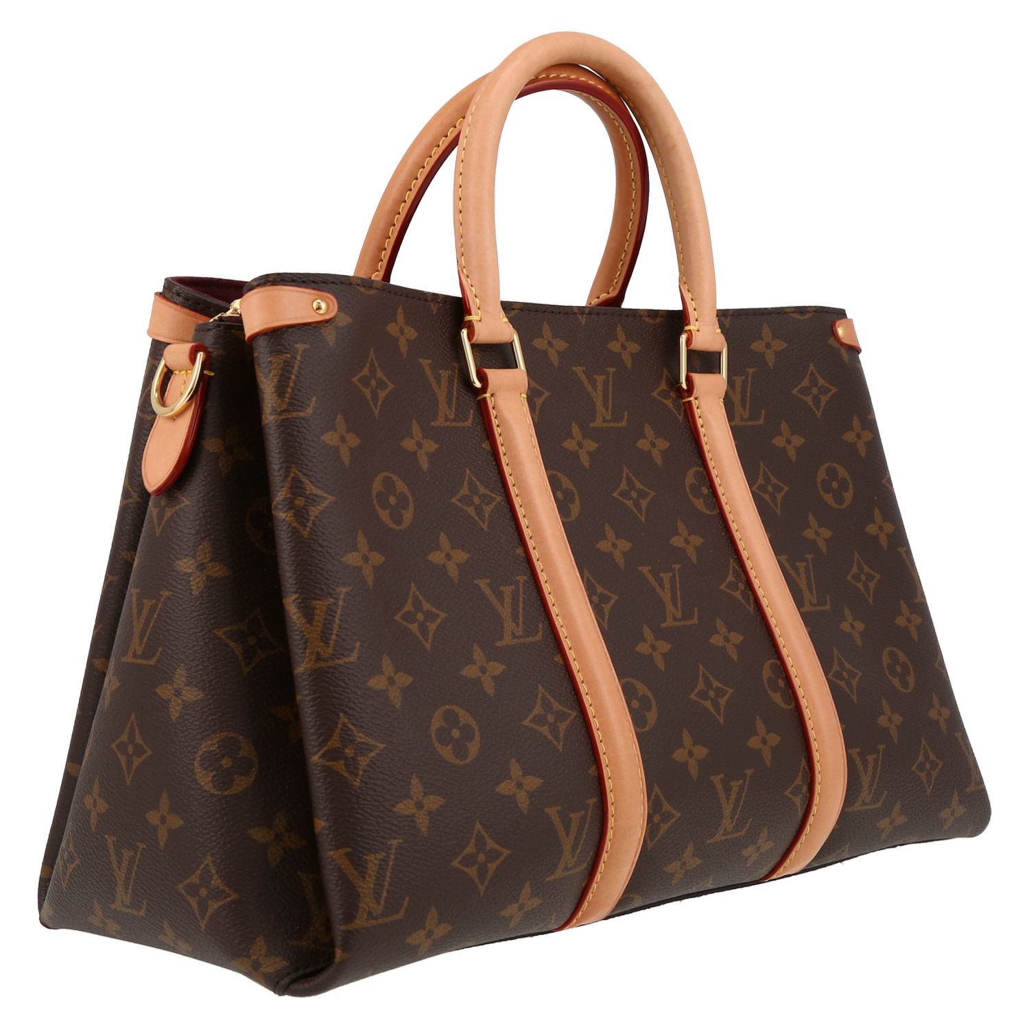 Borsa Louis Vuitton  Soufflot MM in tela monogram e pelle naturale - Detail D6