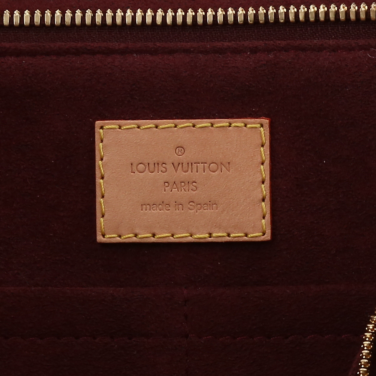 Louis Vuitton  Soufflot MM handbag  monogram canvas  and natural leather - Detail D9