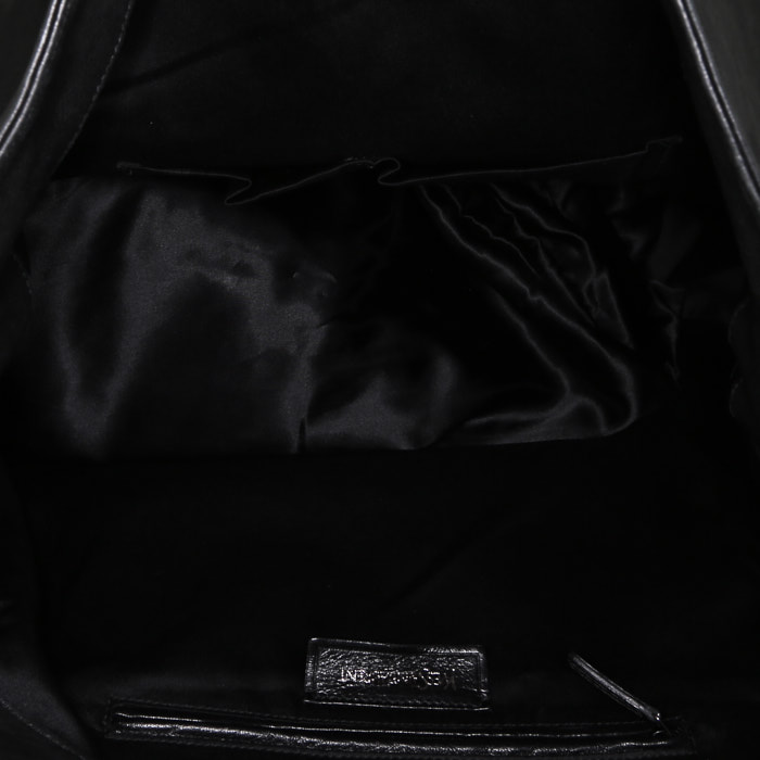 Sac cabas Saint Laurent  Roady en cuir noir - Detail D2
