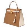 Hermès  Kelly 28 cm handbag  in Craie and Biscuit epsom leather - Detail D3 thumbnail