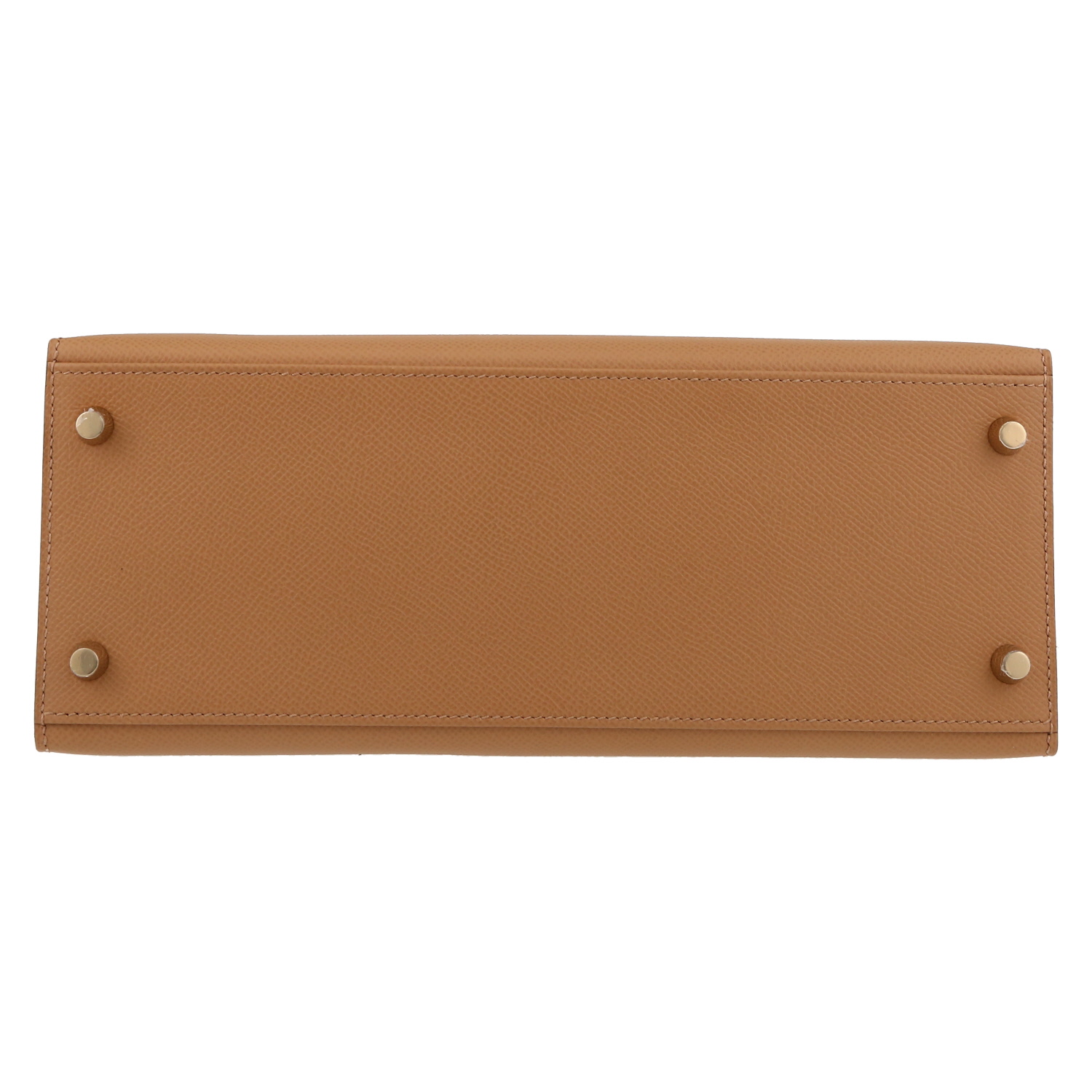 Hermès  Kelly 28 cm handbag  in Craie and Biscuit epsom leather - Detail D4