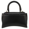 Balenciaga  Hourglass XS  handbag  in black leather - Detail D7 thumbnail