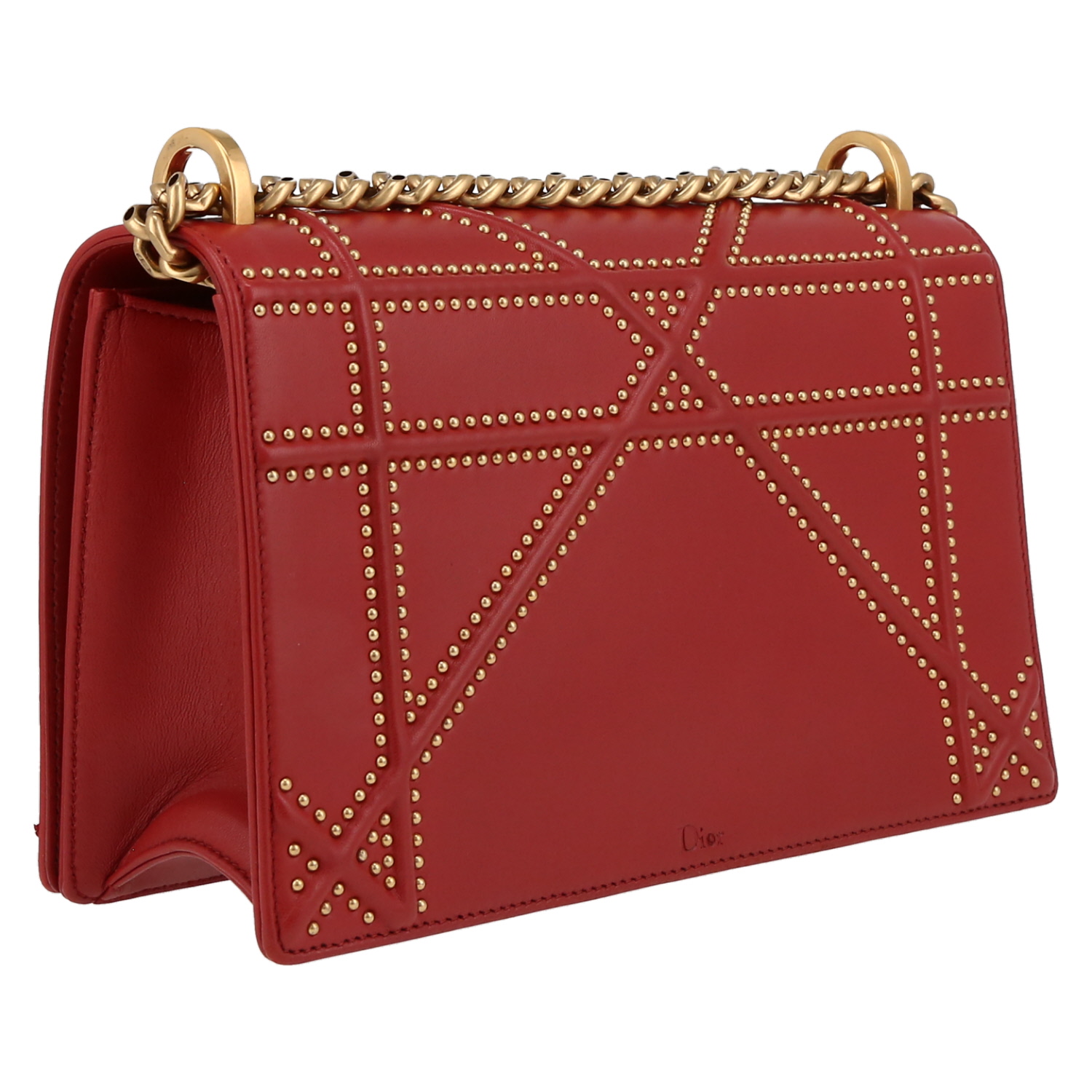 Dior  Diorama shoulder bag  in red leather - Detail D6