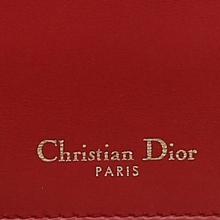 Sac bandoulière Dior  Diorama en cuir rouge - Detail D9