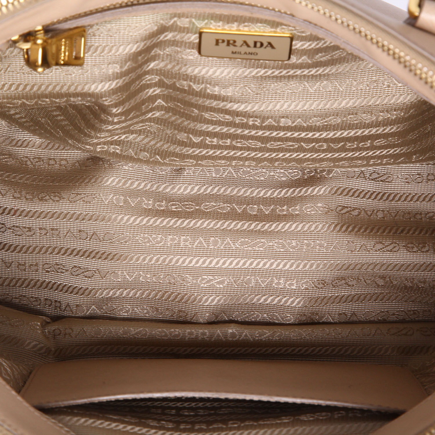 Borsa Prada  Galleria in pelle saffiano beige - Detail D8