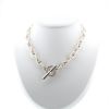 Hermès Chaine d'Ancre medium model necklace in silver - 360 thumbnail
