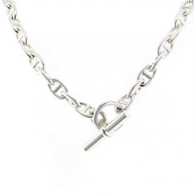 Hermès Chaine d'Ancre medium model necklace in silver
