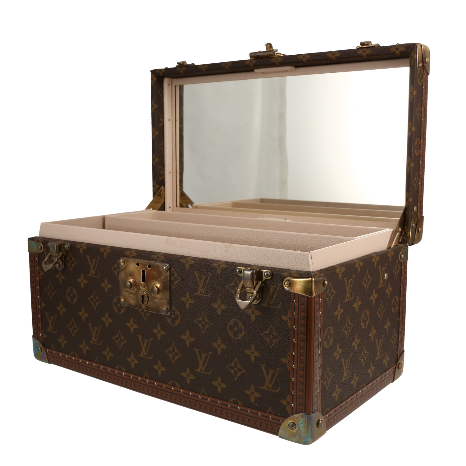 Vanity Louis Vuitton  Boîte à Pharmacie en toile monogram marron - Detail D4