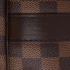Louis Vuitton  Keepall 55 travel bag  in ebene damier canvas  and brown leather - Detail D2 thumbnail