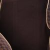 Borsa da viaggio Louis Vuitton  Keepall 55 in tela cerata con motivo a scacchi ebano e pelle marrone - Detail D3 thumbnail