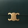 Sac bandoulière Celine  Triomphe grand modèle  en cuir vert - Detail D1 thumbnail