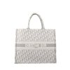 Shopping bag Dior  Book Tote modello grande  in tessuto a monogramma Oblique grigio e beige - 360 thumbnail