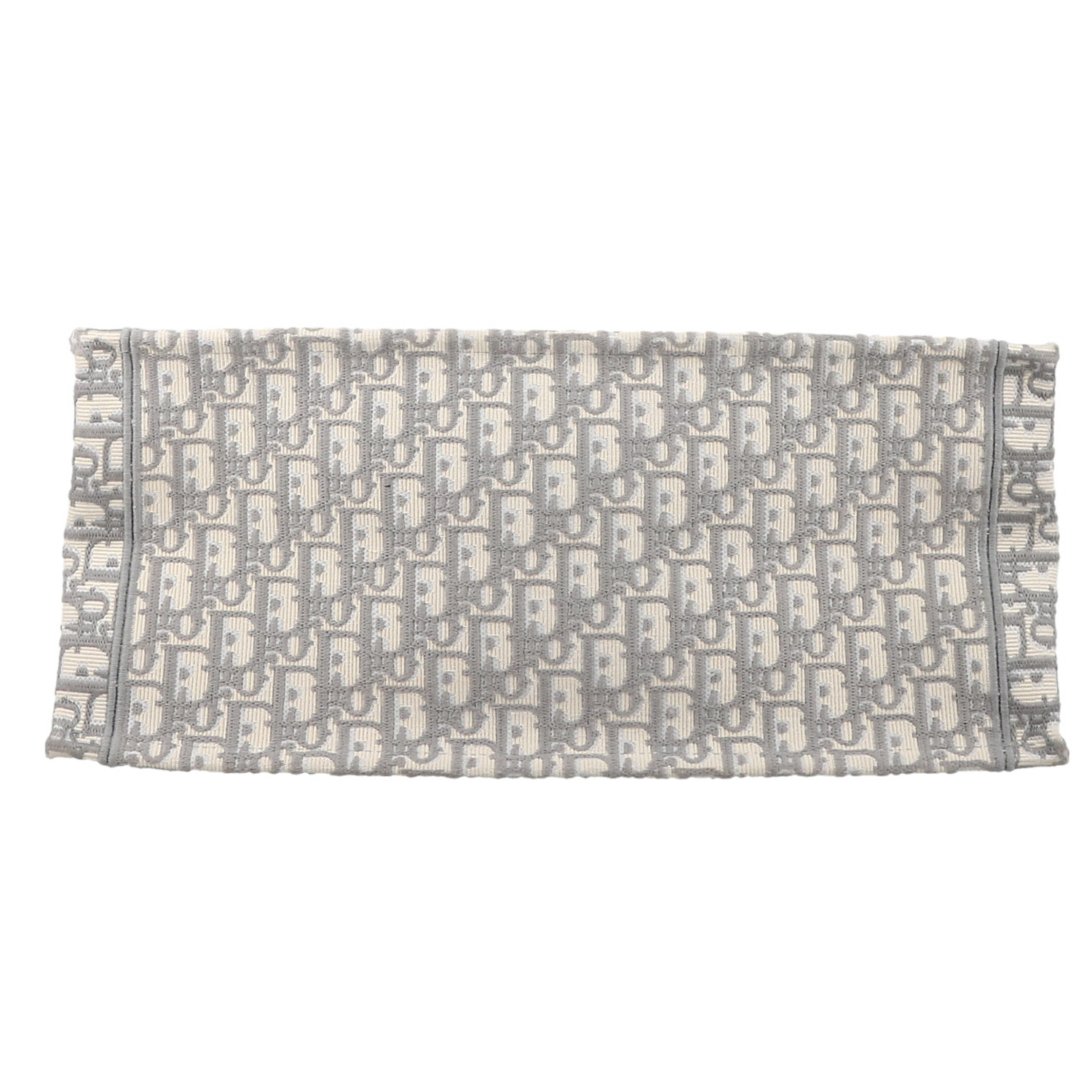Bolso Cabás Dior  Book Tote modelo grande  en lona Monogram Oblique gris y beige - Detail D1