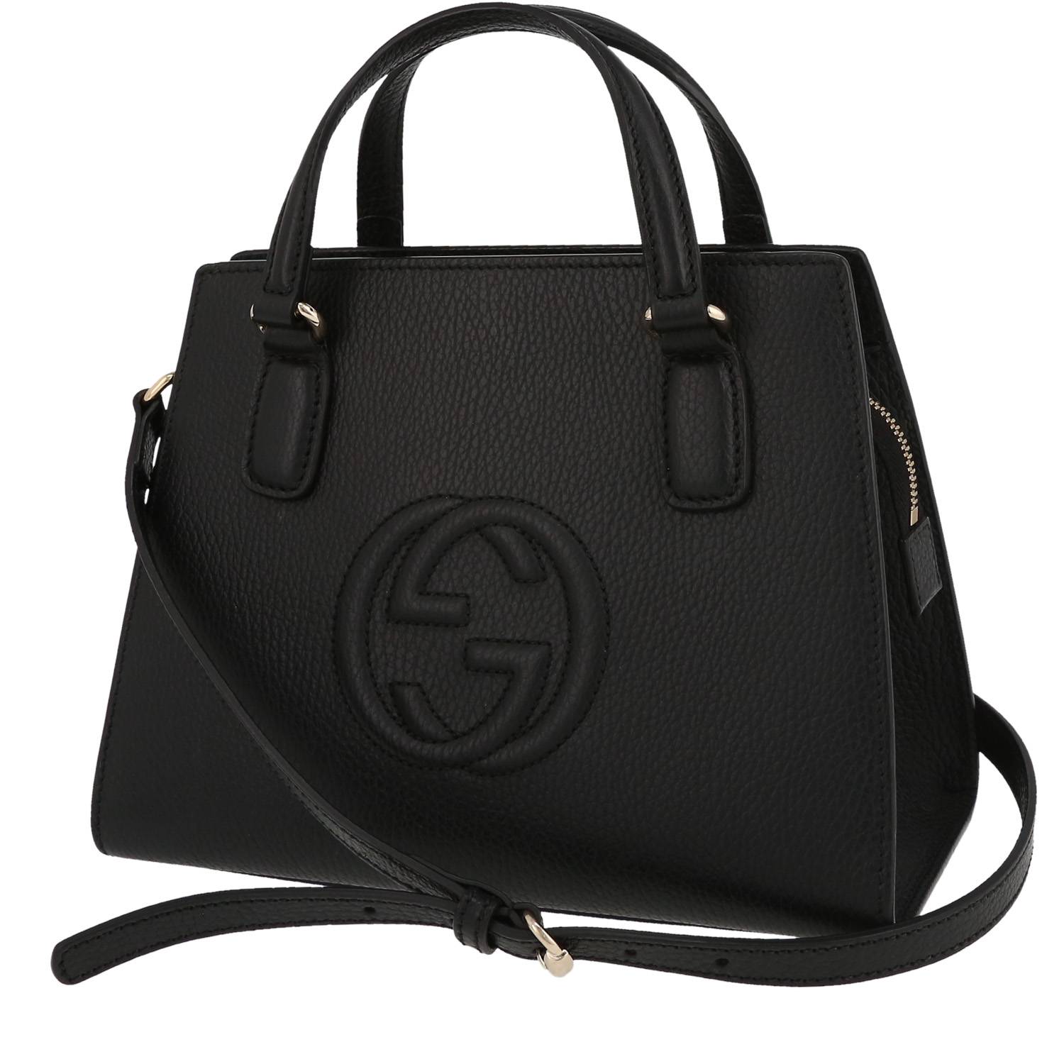 Gucci Soho shopping bag in black grained leather