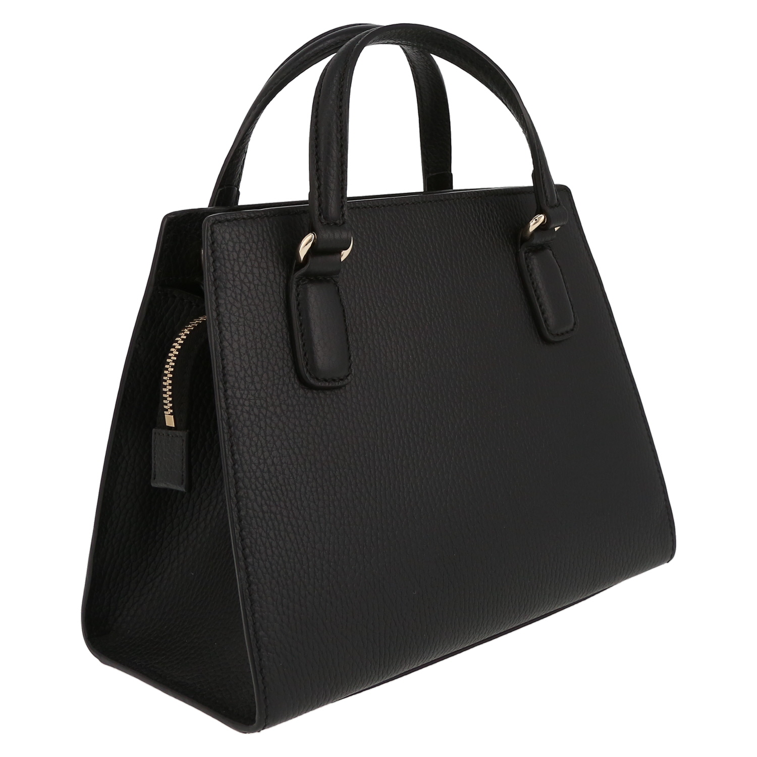 Gucci  Soho shopping bag  in black grained leather - Detail D6