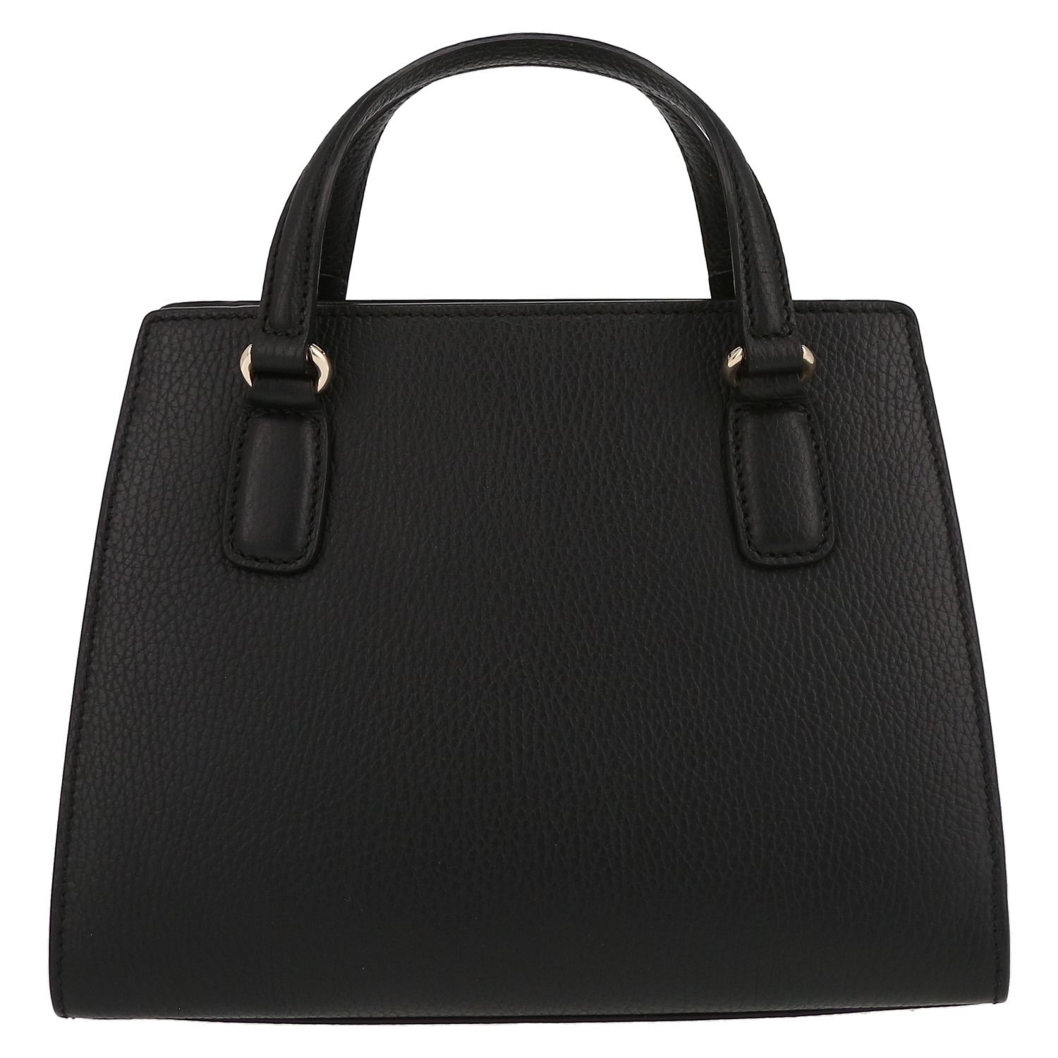 Sac cabas Gucci  Soho en cuir grainé noir - Detail D7