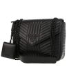 Prada  Diagramme shoulder bag  in black quilted leather - 00pp thumbnail