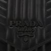 Prada  Diagramme shoulder bag  in black quilted leather - Detail D1 thumbnail