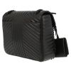 Prada  Diagramme shoulder bag  in black quilted leather - Detail D5 thumbnail