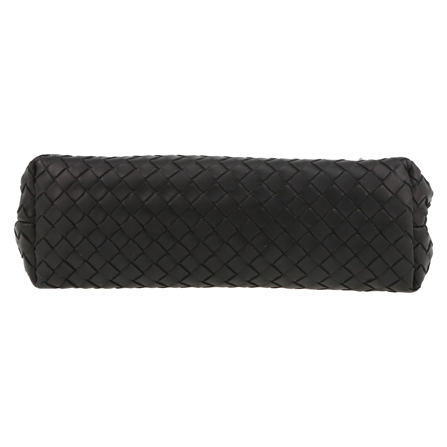 Bolso de mano Bottega Veneta  Olimpia en cuero intrecciato negro - Detail D4