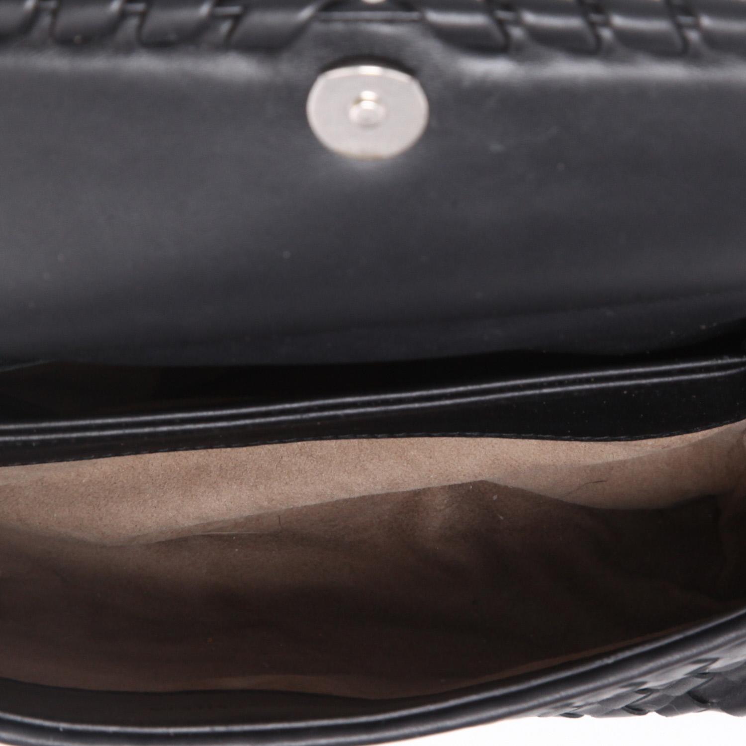 Borsa Bottega Veneta Olimpia in pelle intrecciata nera - Detail D8