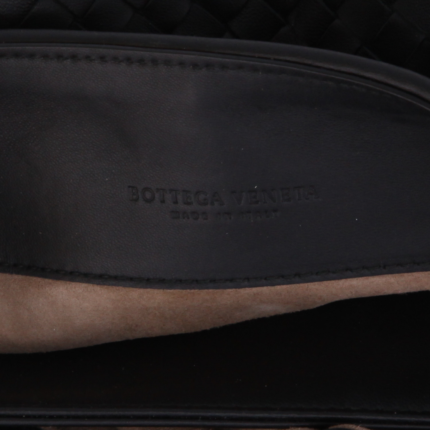 Borsa Bottega Veneta Olimpia in pelle intrecciata nera - Detail D9
