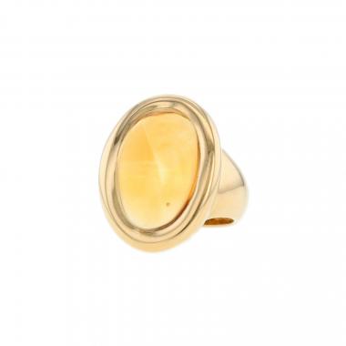 Bague Cartier Baignoire en or jaune et citrine
