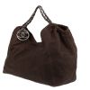 Chanel  Coco Cabas shopping bag  in brown leather - Detail D3 thumbnail