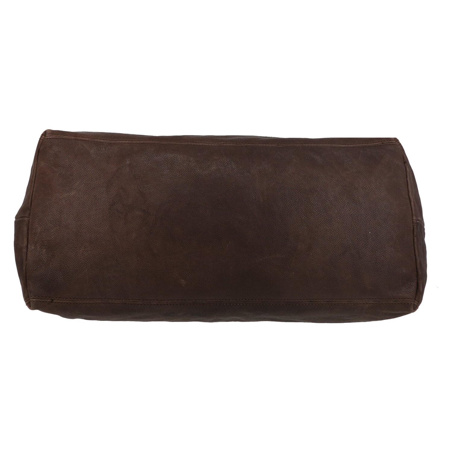 Sac cabas Chanel  Coco Cabas en cuir marron - Detail D4