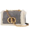 Dior  Caro shoulder bag  in grey sheepskin - 00pp thumbnail