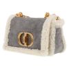 Dior  Caro shoulder bag  in grey sheepskin - Detail D3 thumbnail