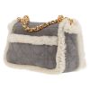Dior  Caro shoulder bag  in grey sheepskin - Detail D5 thumbnail