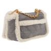 Bolso bandolera Dior  Caro en cuero de obeja volteado gris - Detail D6 thumbnail