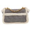 Dior  Caro shoulder bag  in grey sheepskin - Detail D7 thumbnail