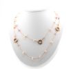Cartier Trinity long necklace in 3 golds and cultured pearls - 360 thumbnail