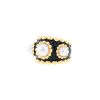 Chanel 3 symboles ring in yellow gold, enamel and pearls - 00pp thumbnail